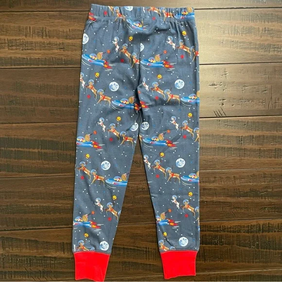 Mini Boden Blue Space Santa Long John Pajamas NWT - Picture 9 of 10